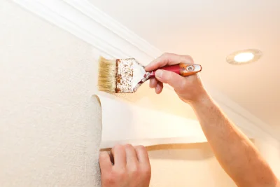 Pose de papier peint à Montreux-Château — revêtements muraux et toiles de verre